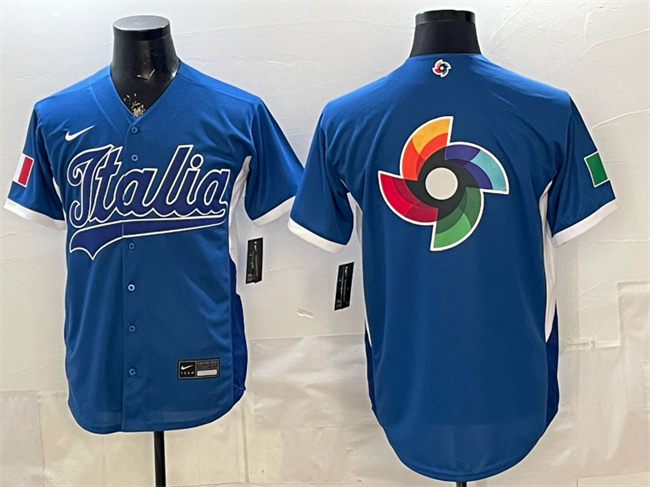 Italy Blue 2026 World Classic Big Logo Home Stadium Stitched Jersey - Zenithce