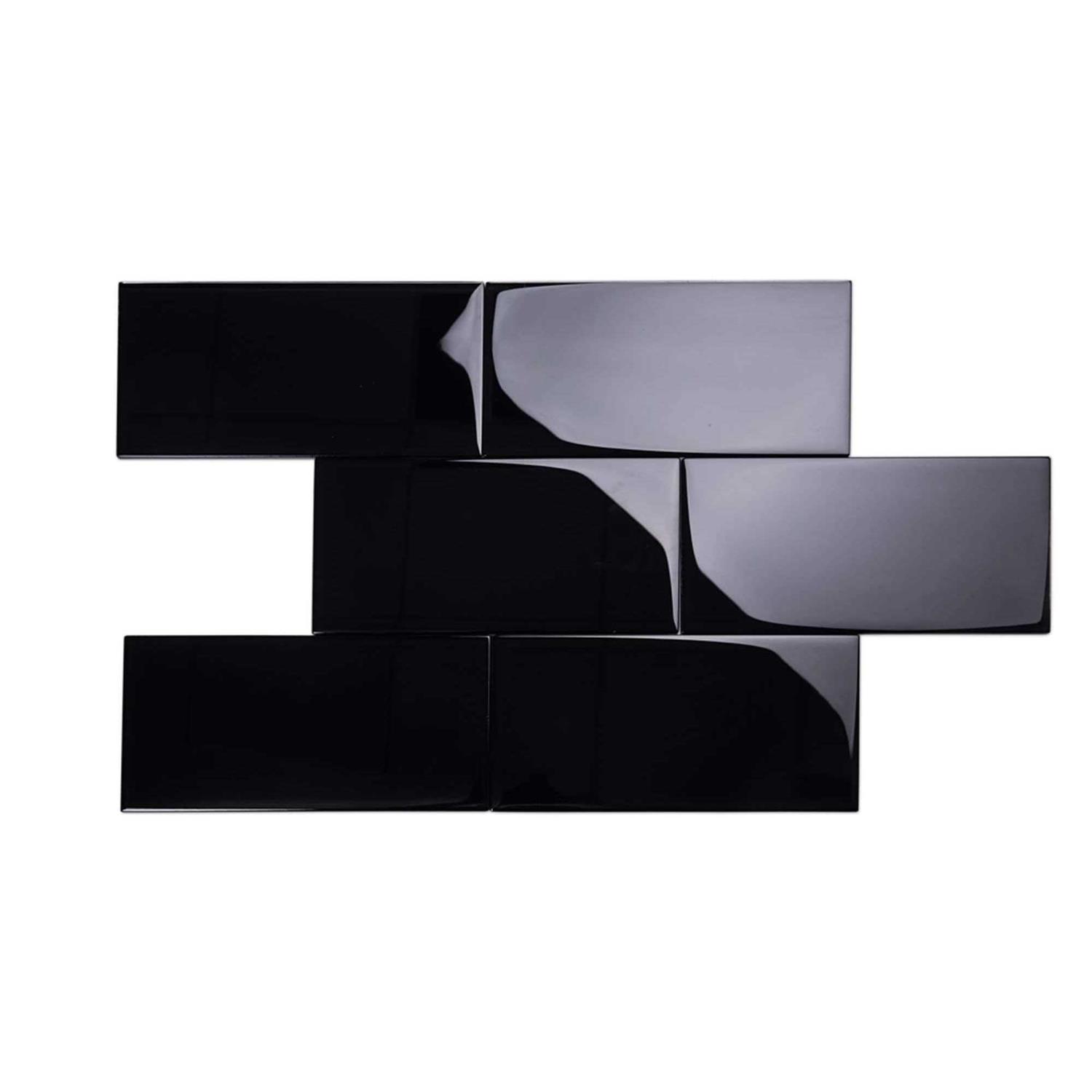 Giorbello 6 in. x 12 in. x 8mm Glass Subway Tile Sample - Zenithce