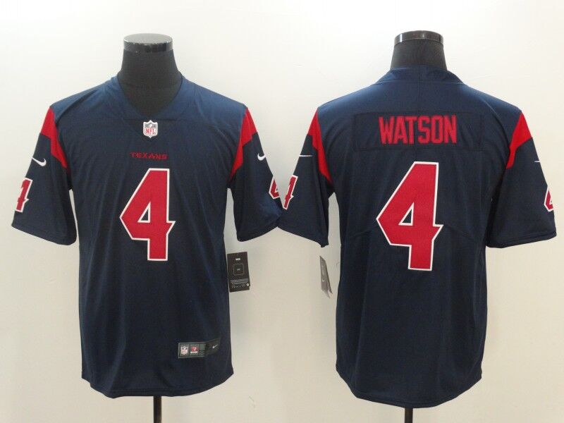 Houston Texans #4 Deshaun Watson Navy Vapor Untouchable Color Rush Limited Stitched Nike Jersey - Zenithce