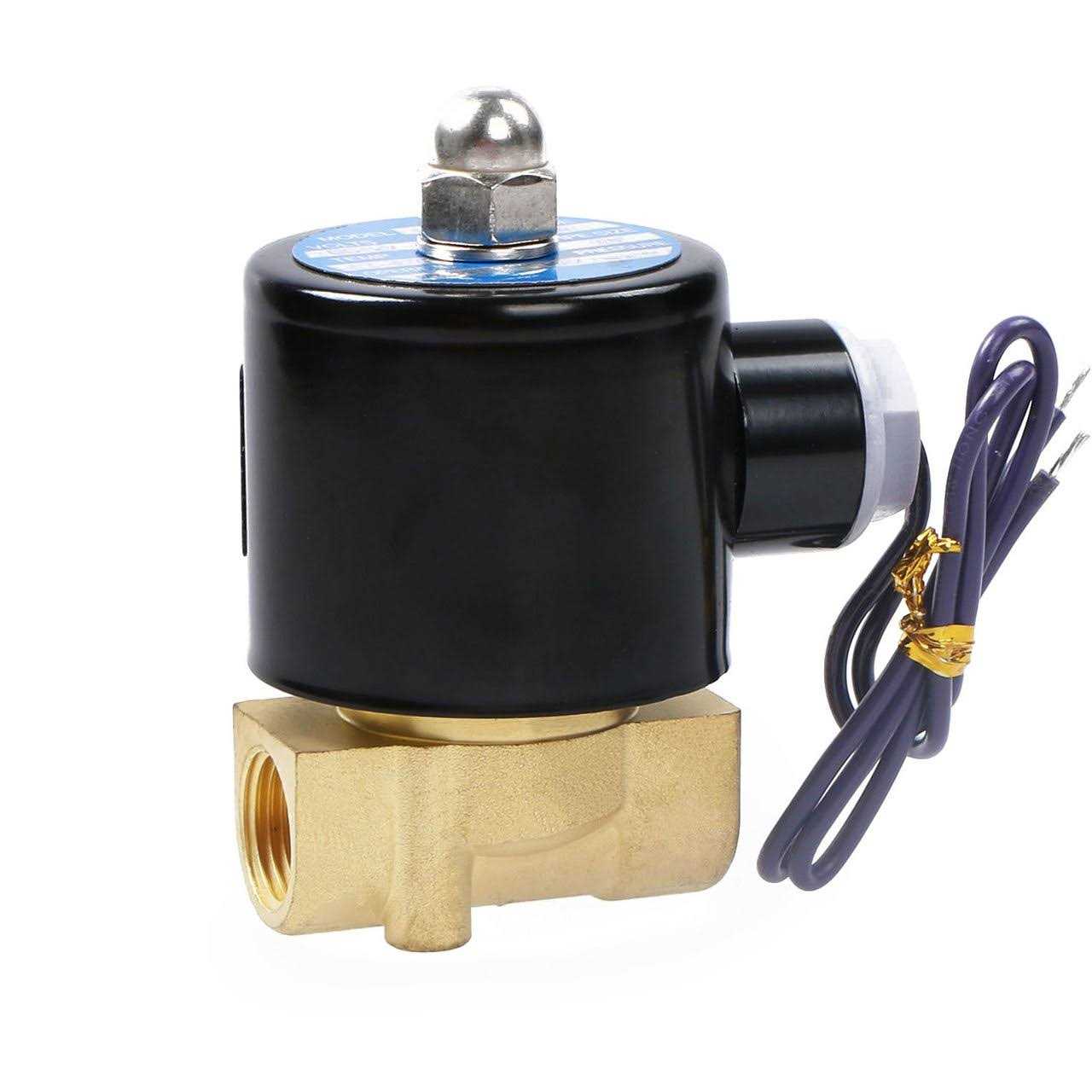 U.s. Solid Electric Solenoid Valve 3/4 110v AC Solenoid Valve Brass Body Normally Closed - Zenithce