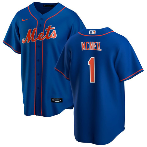 New York Mets #1 Jeff McNeil Royal Cool Base Stitched Jersey - Zenithce