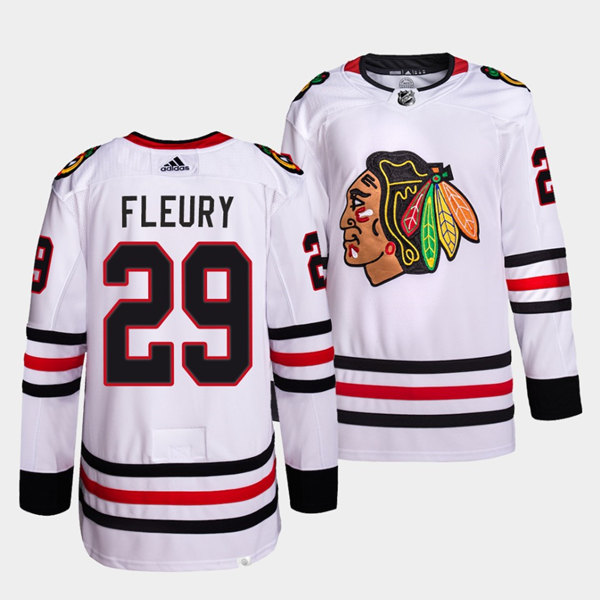 Chicago Blackhawks #29 Marc-Andre Fleury White Stitched Jersey - Zenithce