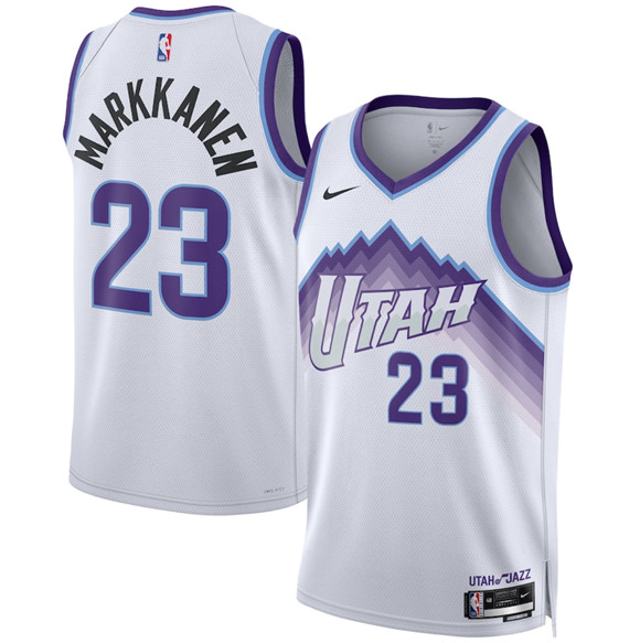 Utah Jazz #23 Lauri Markkanen White 2025 Association Edition Stitched Jersey - Zenithce