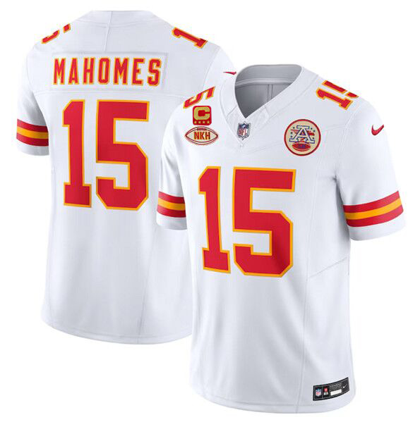 Kansas City Chiefs #15 Patrick Mahomes White 2024 F.U.S.E. With 