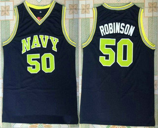 San Antonio Spurs #50 David Robinson The Admiral Soul Navy Swingman Stitched Jersey - Zenithce