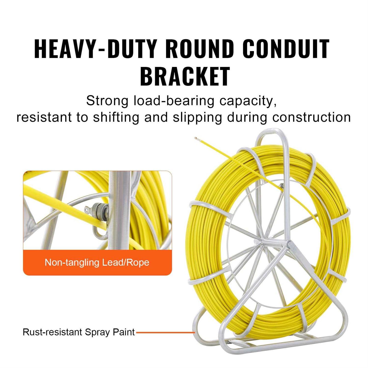 VEVOR Fish Tape Fiberglass Duct Rodder Wire Puller Cable Running - Zenithce