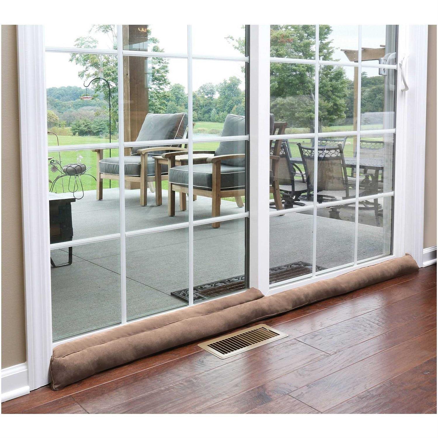 Home District French Door Draft Dodger Weighted Door and Window Breeze Guard - Zenithce