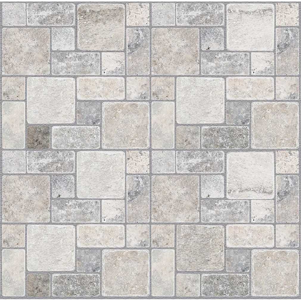 Satori River Rock Flat Polished 13-in x 13-in Polished Natural Stone Pebble and Wall Tile 20-669 - Zenithce
