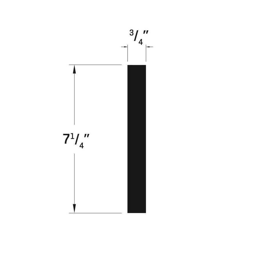 Royal Building Products 7719 1-1/8 in. x 1-1/8 in. x 8 ft. Primed - Zenithce
