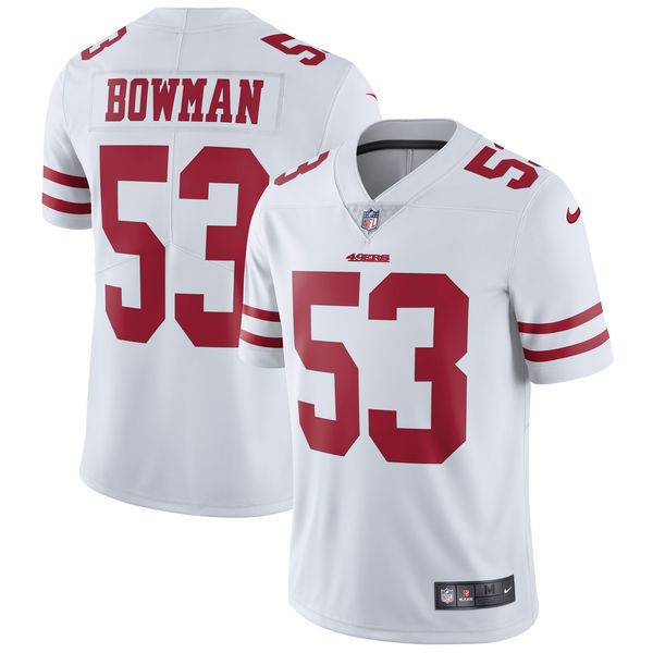 San Francisco 49ers #53 NaVorro Bowman Nike White Vapor Untouchable Limited Stitched Jersey - Zenithce