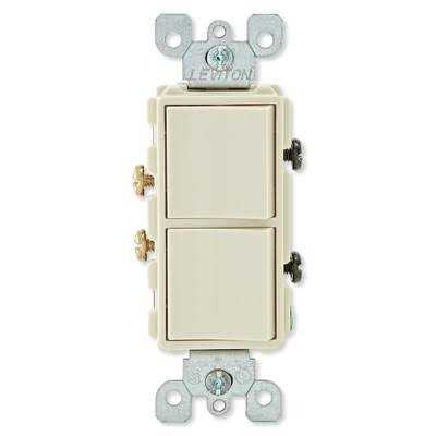Leviton 5634 Decora AC Combination Switch Single Pole - Zenithce