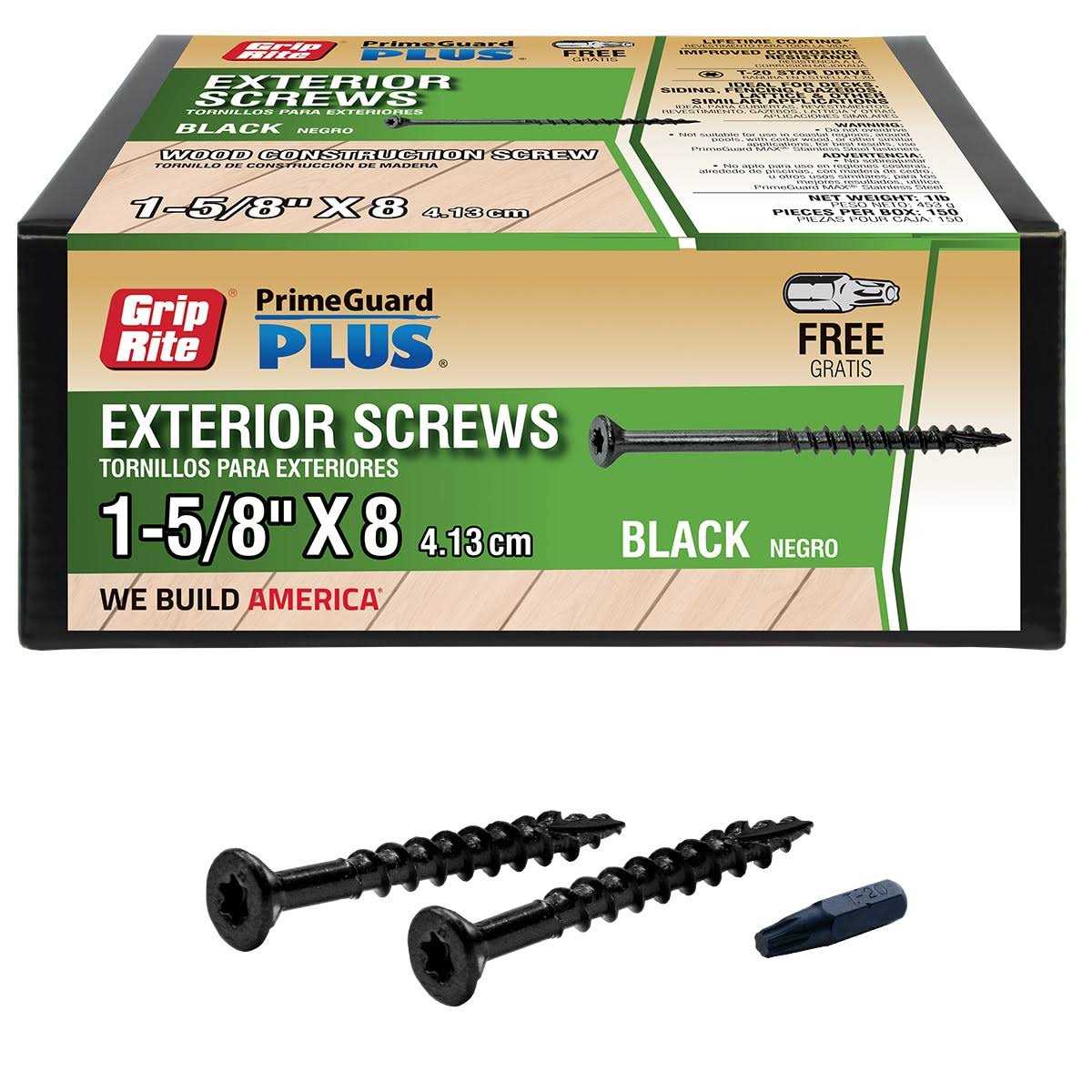 Grip-Rite PrimeGuard Plus #8 x Wood to Wood Deck Screws - Zenithce