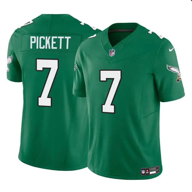 Philadelphia Eagles #7 Kenny Pickett Green 2023 F.U.S.E Throwback Vapor Untouchable Limited Stitched Jersey - Zenithce