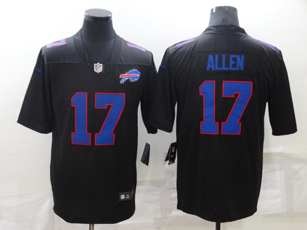Buffalo Bills #17 Josh Allen Black Vapor Untouchable Limited Stitched Jersey - Zenithce