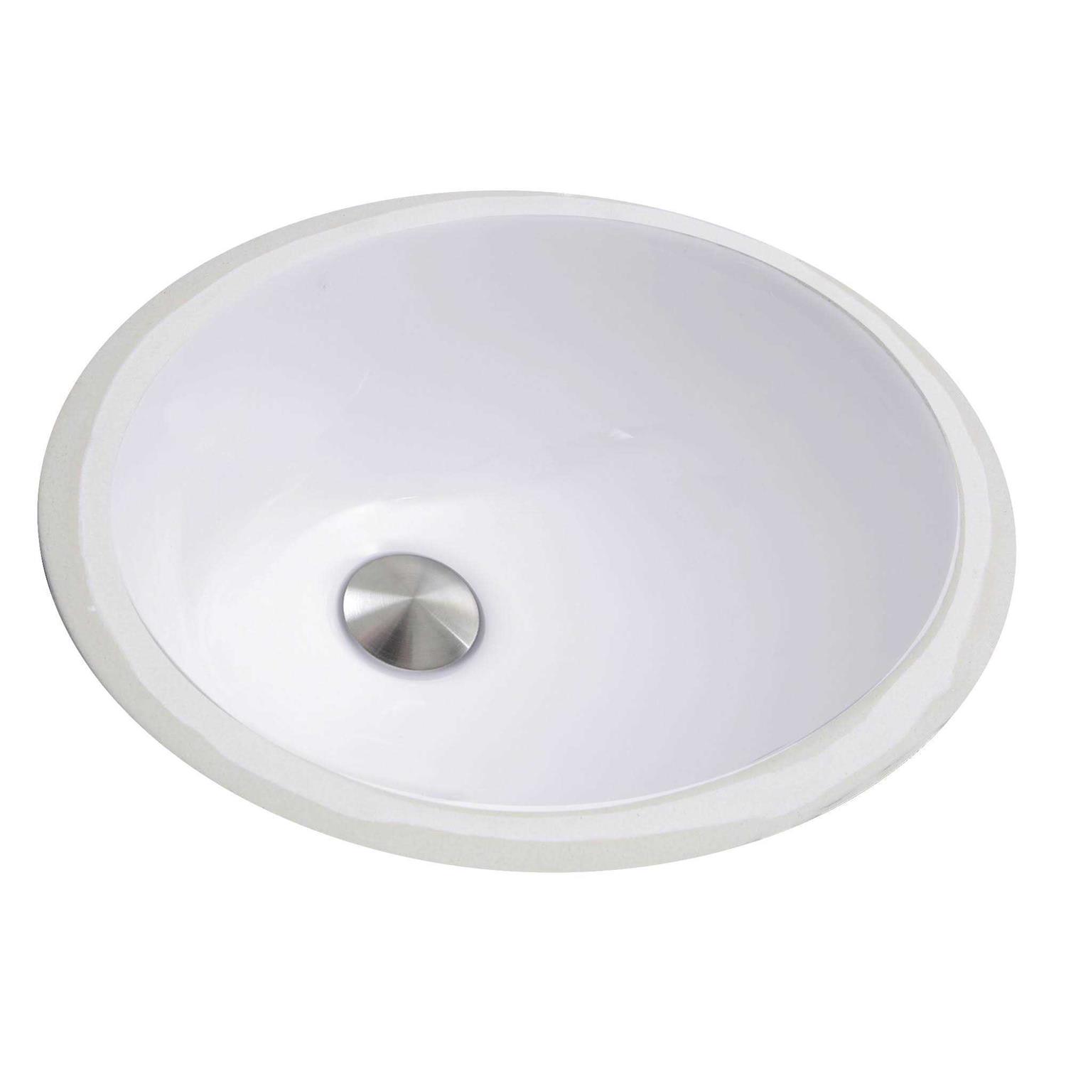 Nantucket Sinks NS-ACBS20OF-WW Anchor 14 Black/White Metal Rectangular Wall Mount Bathroom Sink with Overflow Sink Finish - Zenithce