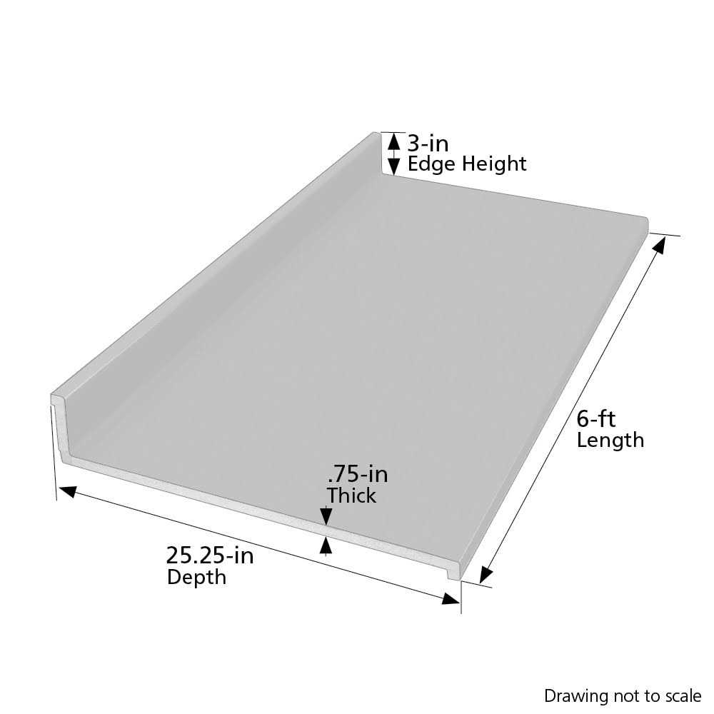 VT Dimensions Formica 4′ Carrara Bianco 6696-43 Straight Laminate Kitchen Countertop in White - Zenithce