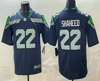 Seattle Seahawks #22 Rashid Shaheed Limited Navy Vapor Jersey - Zenithce