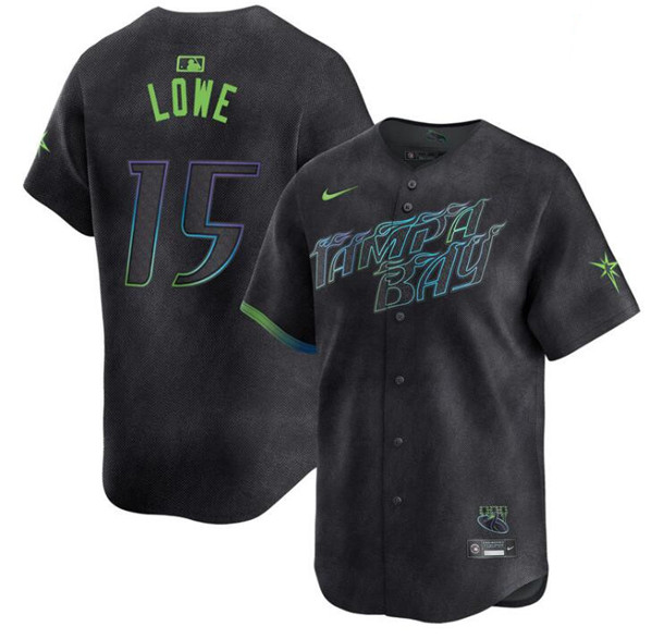 Tampa Bay Rays #15 Josh Lowe Charcoal 2024 City Connect Limited Stitched Jersey - Zenithce