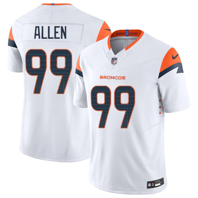 Denver Broncos #99 Zach Allen White 2024 F.U.S.E. Vapor Limited Stitched Jersey - Zenithce