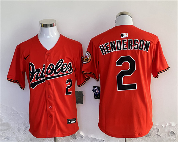 Baltimore Orioles #2 Gunnar Henderson Orange 2024 With Patch Cool Base Stitched Jersey - Zenithce