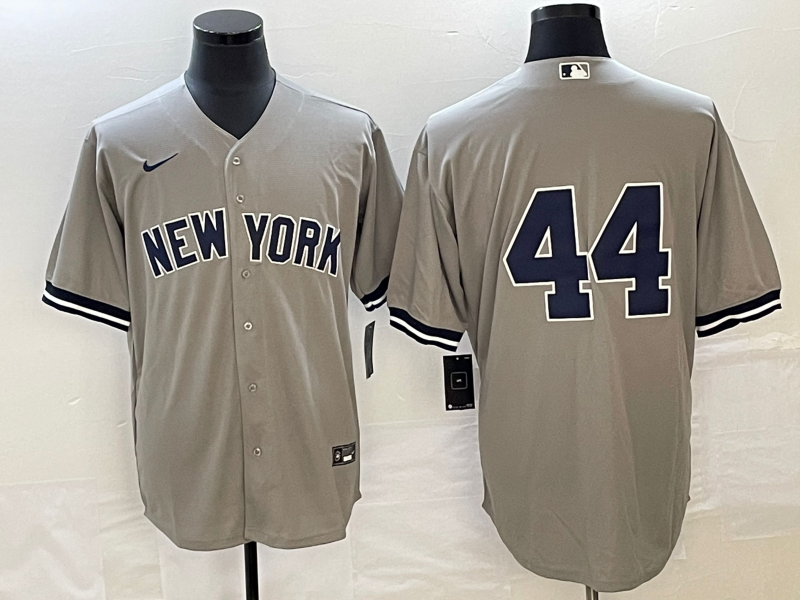 New York Yankees #44 Reggie Jackson Gray Cool Base Stitched Jersey - Zenithce