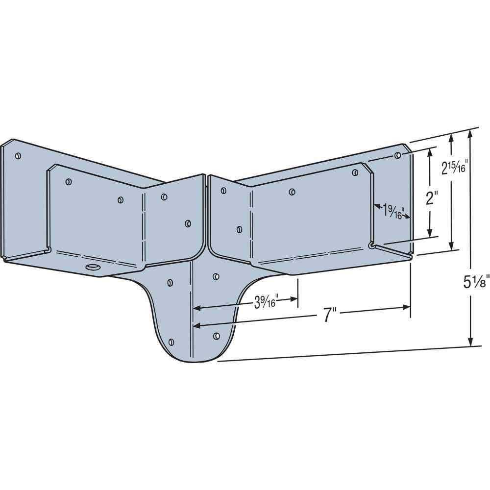 Simpson Strong-Tie RTC22Z ZMax Rigid Tie Corner Connector - Zenithce