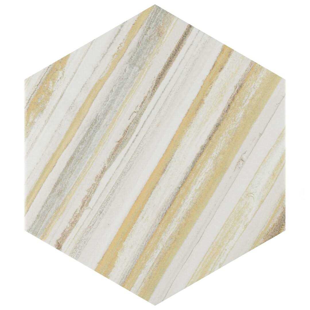 Flow Hex 9 x 10 Porcelain Patterned Wall & Floor Tile Merola Tile - Zenithce