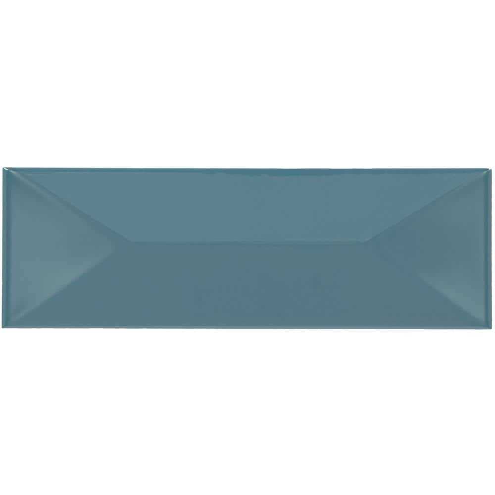 Daltile LuxeCraft Glossy 4-1/4 in. x 12-7/8 in. Glazed Ceramic Wave Crest Wall Tile - Zenithce
