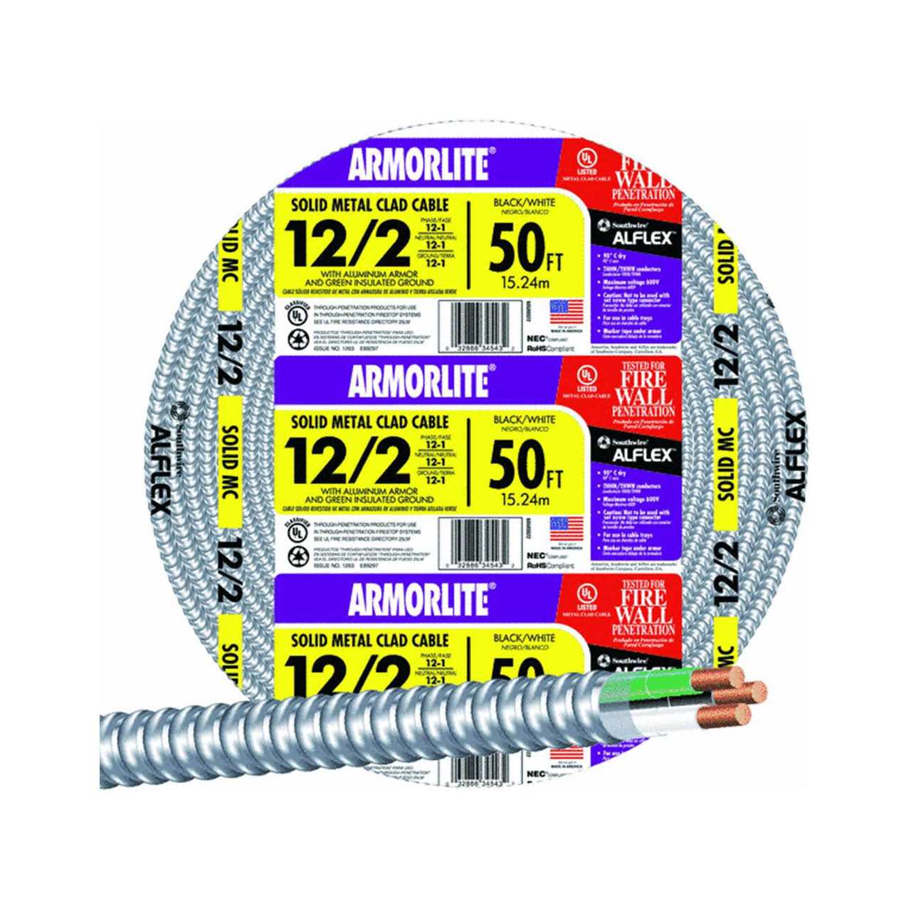 Southwire Aluminum MC Cable 68580021 - Zenithce