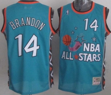 1996 All-Star #14 Terrell Brandon Green Swingman Throwback Jersey - Zenithce