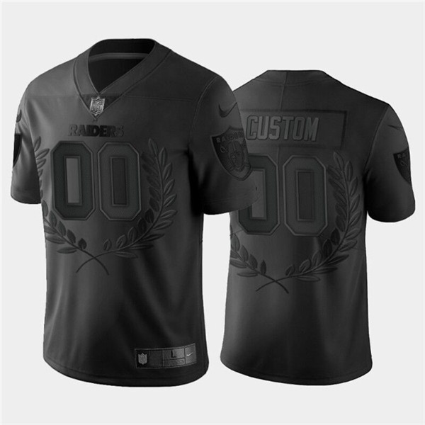 Las Vegas Raiders Customized Black MVP Stitched Limited Jersey - Zenithce