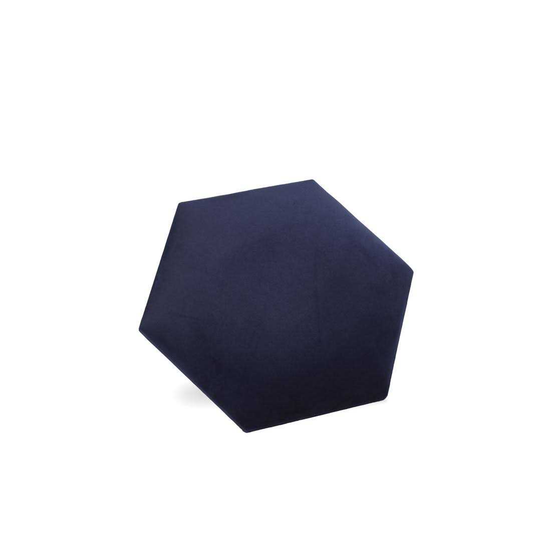 WALL!SUPPLY Luxury Velvet Textile Hexagon - Zenithce