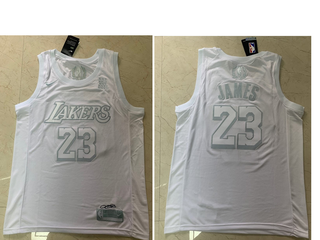 Los Angeles Lakers #23 Lebron James White 2020 MVP Swingman Stitched Jersey - Zenithce