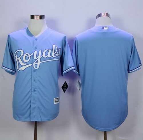 Royals Blank Light Blue Alternate 1 New Cool Base Stitched Jersey - Zenithce