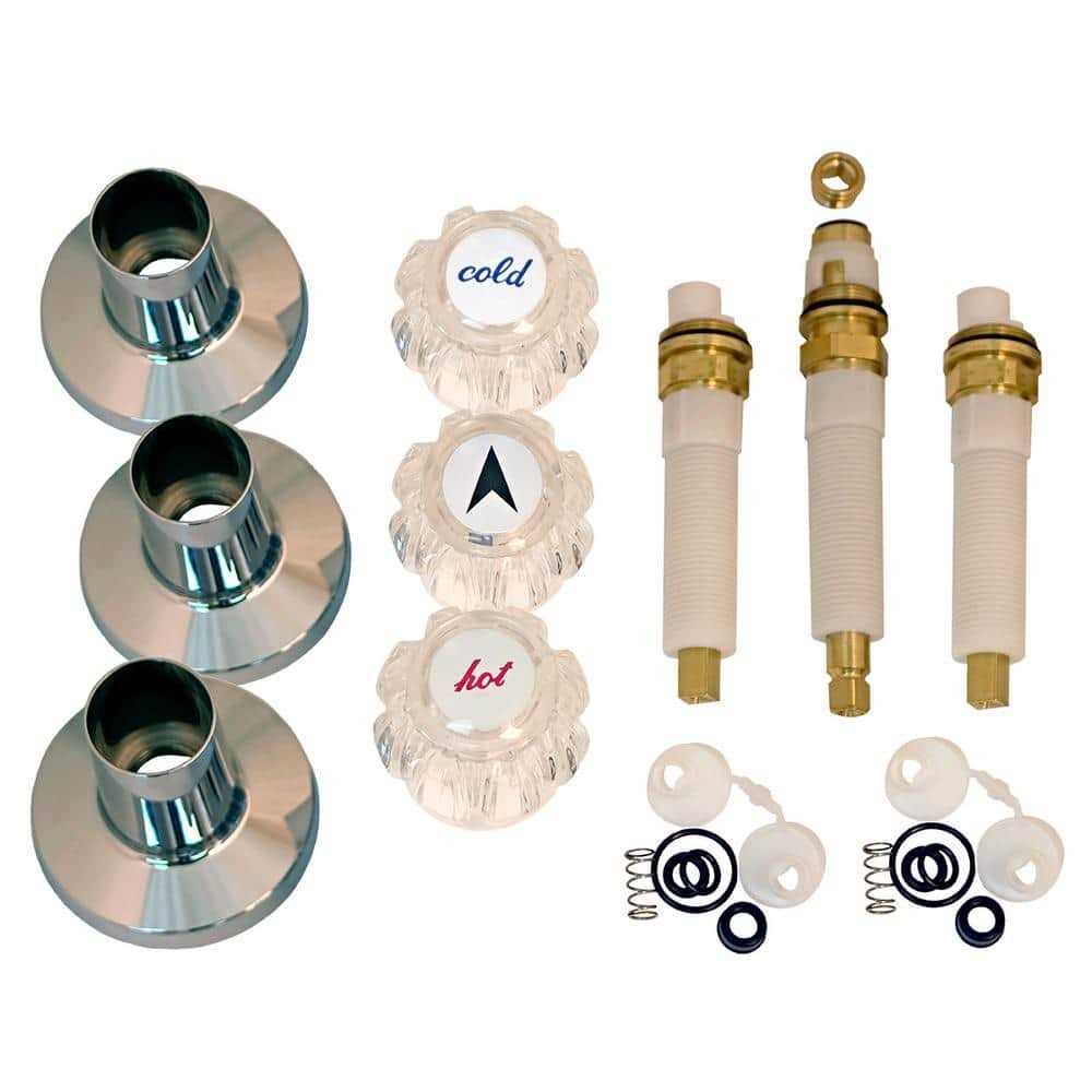 Lincoln Products Tub and Shower Rebuild Kit for American Standard Nu-Renu 2-Handle Faucets - Zenithce