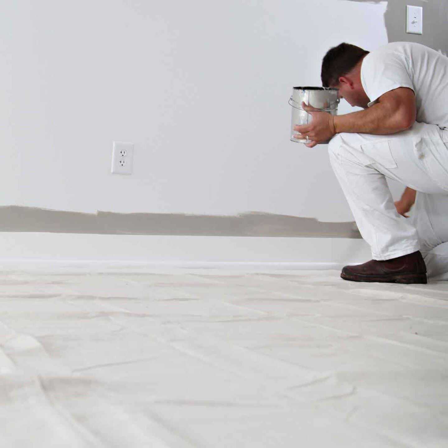 Trimaco Stay Put Vinyl 9-ft x 12-ft Drop Cloth - Zenithce