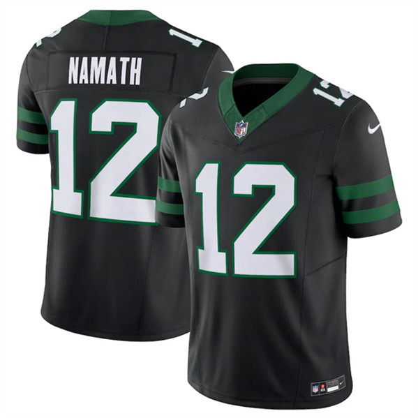 New York Jets #12 Joe Namath Black 2024 F.U.S.E. Vapor Limited Stitched Jersey - Zenithce