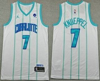 Charlotte Hornets #1 Kon Knueppel White Icon Sponsor Swingman Jersey - Zenithce