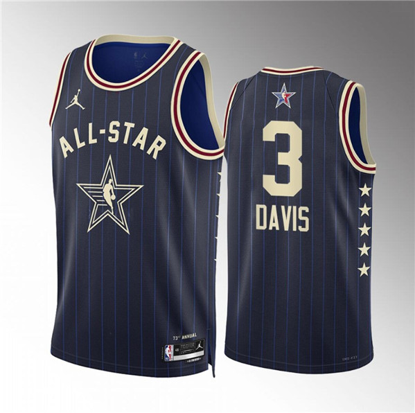 2024 All-Star #3 Anthony Davis Navy Stitched Jersey - Zenithce