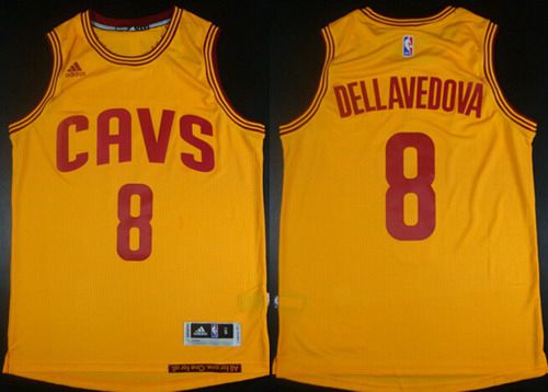 Cleveland Cavaliers #8 Matthew Dellavedova Revolution 30 Swingman 2014 New Yellow Jersey - Zenithce