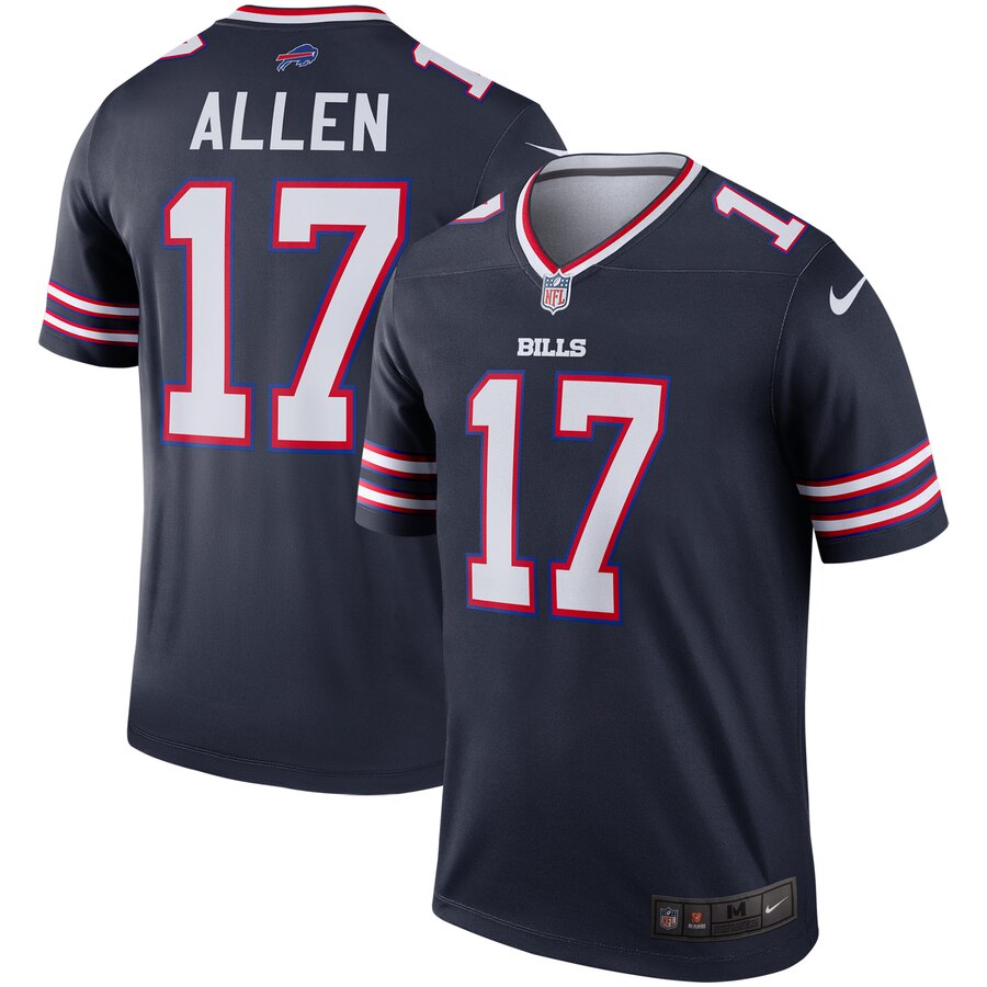 Buffalo Bills #17 Josh Allen Navy Inverted Legend Stitched Jersey - Zenithce