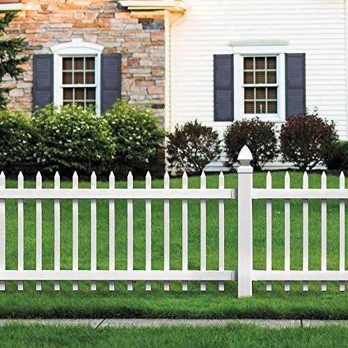 Veranda 4 ft. x 8 ft. White Privacy Square Vinyl Lattice - Zenithce