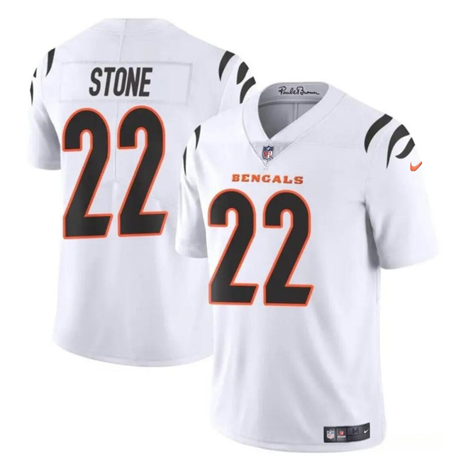 Cincinnati Bengals #22 Geno Stone White Vapor Untouchable Limited Stitched Jersey - Zenithce