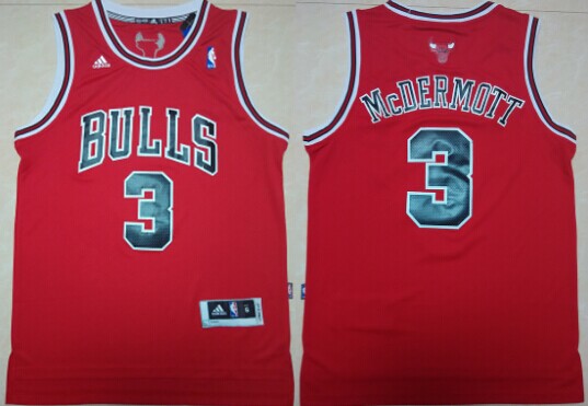 Chicago Bulls #3 Doug McDermott Revolution 30 Swingman Red Jersey - Zenithce