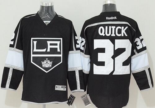 Kings #32 Jonathan Quick Black Home Stitched Jersey - Zenithce