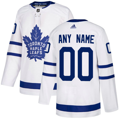 Men Toronto Maple Leafs White Away Authentic Customized Jersey - Zenithce