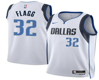 Dallas Mavericks #32 Cooper Flagg White Sponsor Swingman Jersey - Zenithce