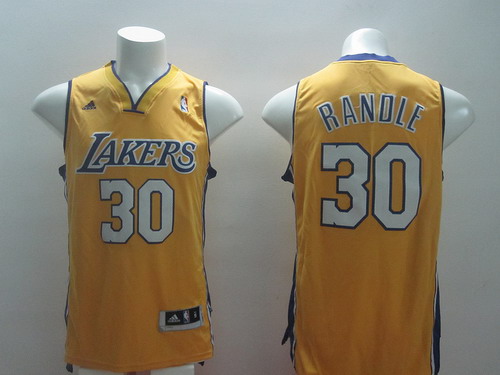 Los Angeles Lakers #30 Julius Randle Revolution 30 Swingman Yellow Jersey - Zenithce