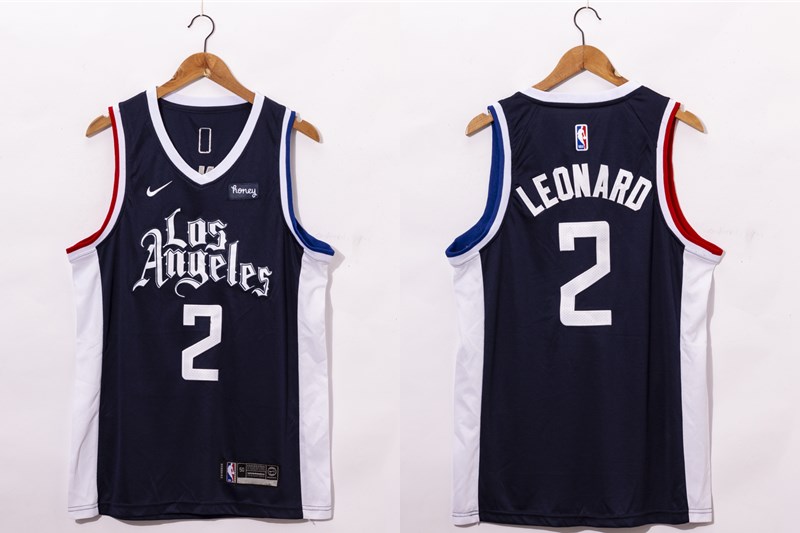 Los Angeles Clippers #2 Kawhi Leonard NEW Black 2021 Swingman City Edition Jersey With NEW The Sponsor Logo - Zenithce
