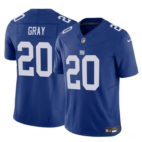 New York Giants #20 Eric Gray Blue 2023 F.U.S.E. Vapor Untouchable Limited Stitched Jersey - Zenithce